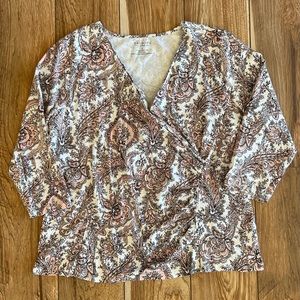 Talbots Women’s Floral Top 1X